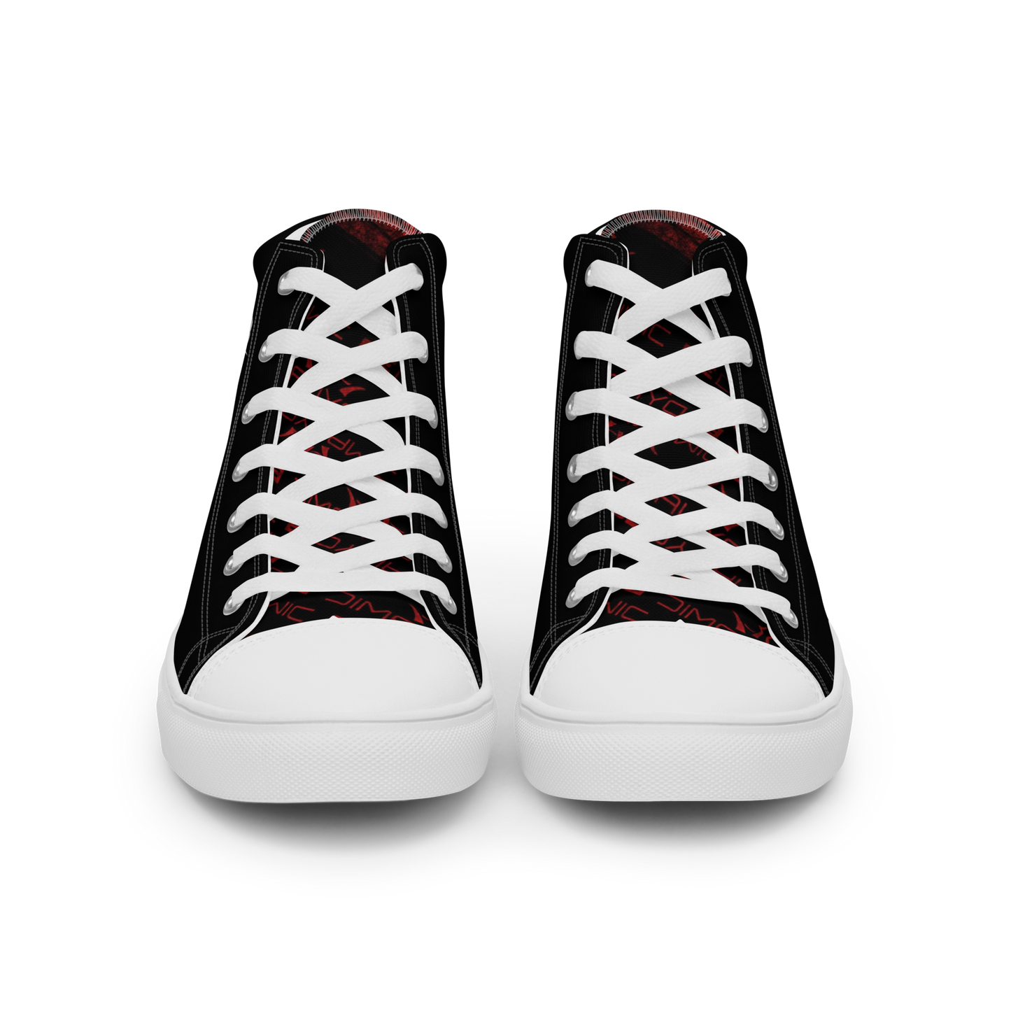 JBW Wire heart, unisex high top canvas shoes